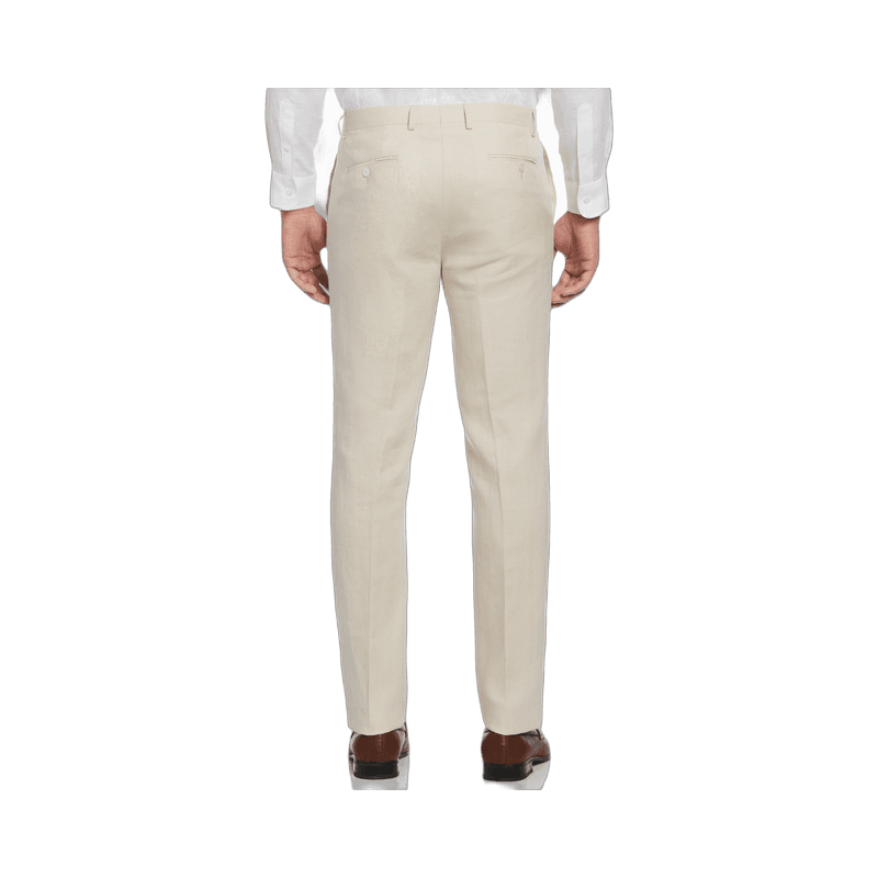 100% Linen Flat Front Pant