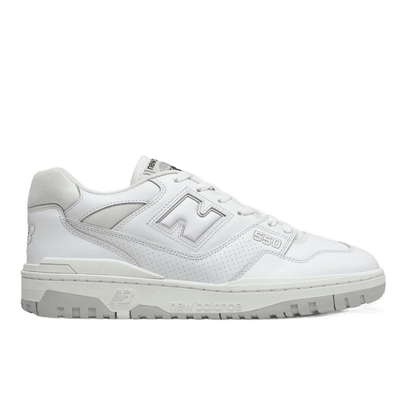 New Balance 550 in white with background removed