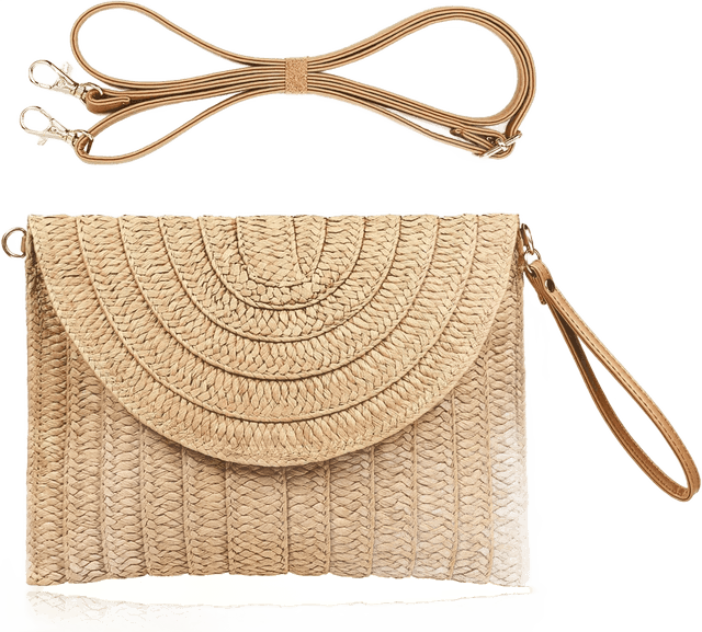 Straw Clutch Purse