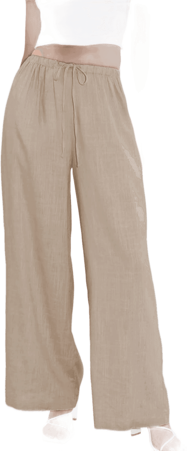 Cotton Linen Palazzo Pants