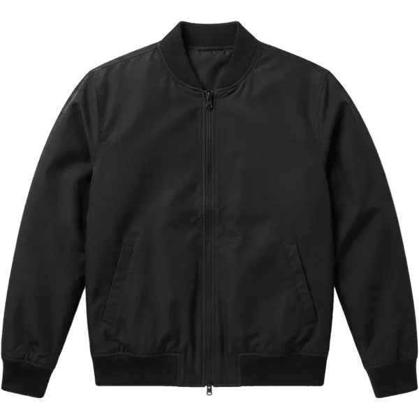 black bomber jacket