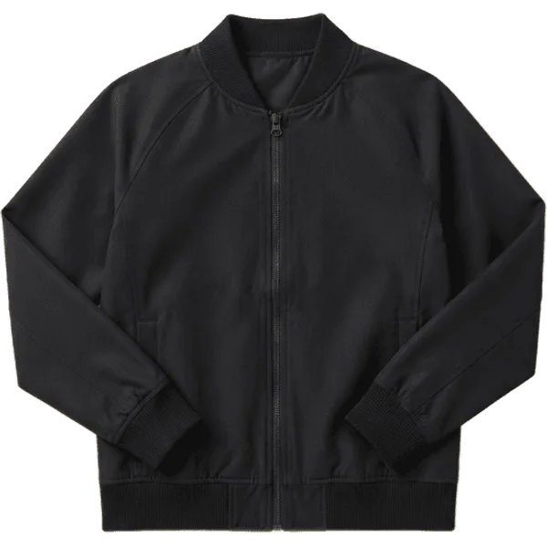 black bomber jacket