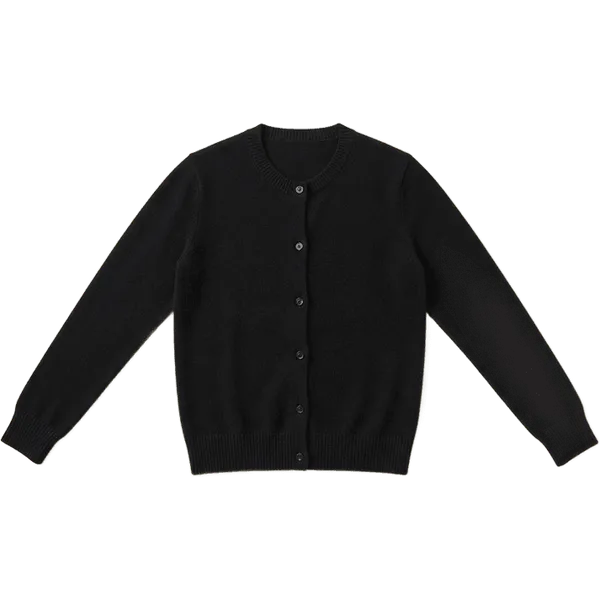 black cardigan