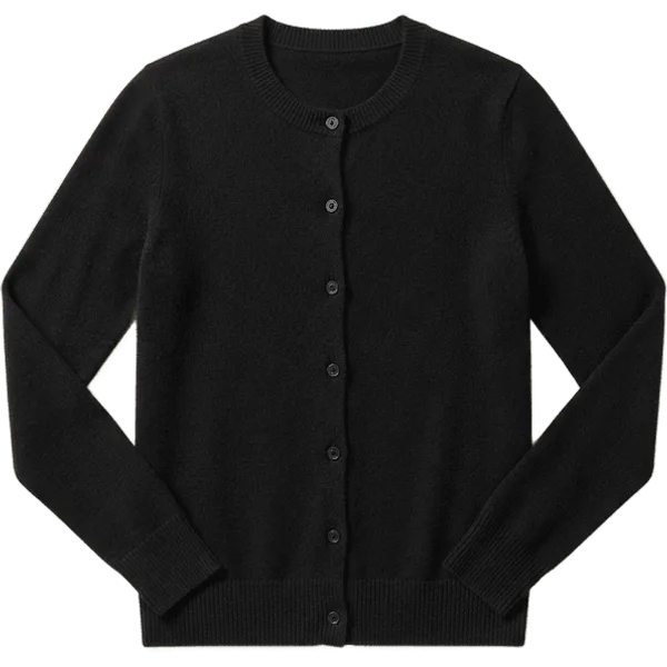 black cardigan