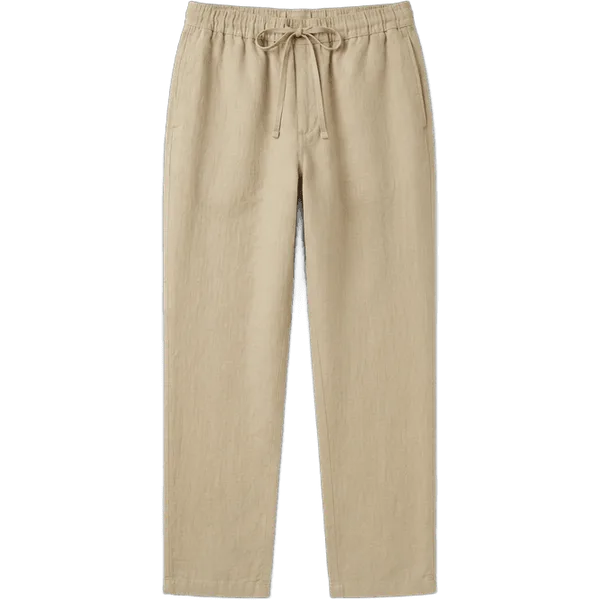 beige linen pants