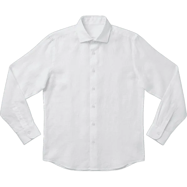 white linen shirt