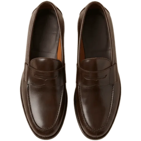 dark brown loafers