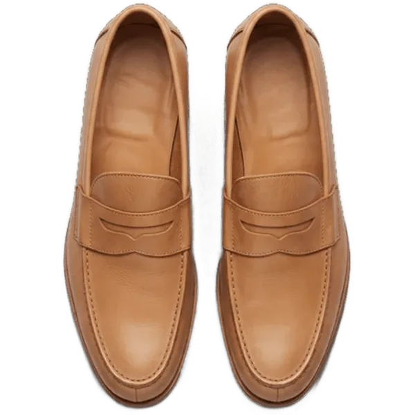 tan loafers