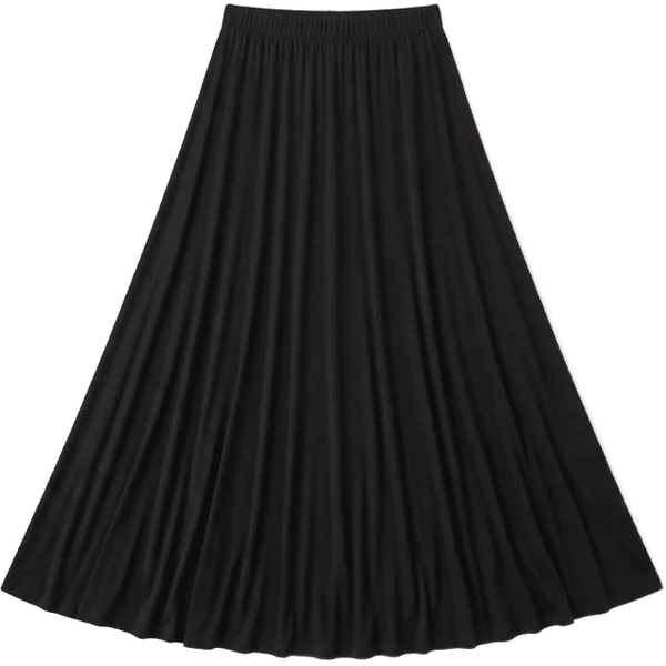 black maxi skirt
