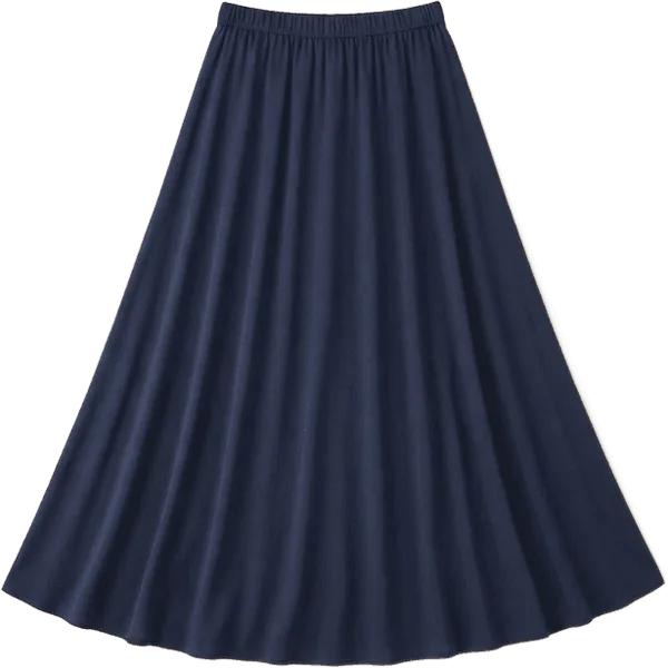 navy maxi skirt