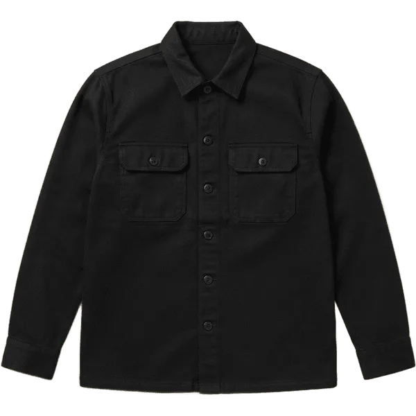black overshirt