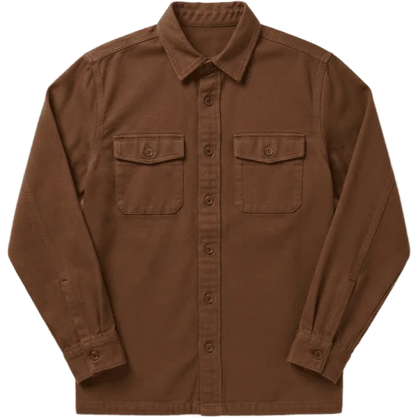 brown overshirt