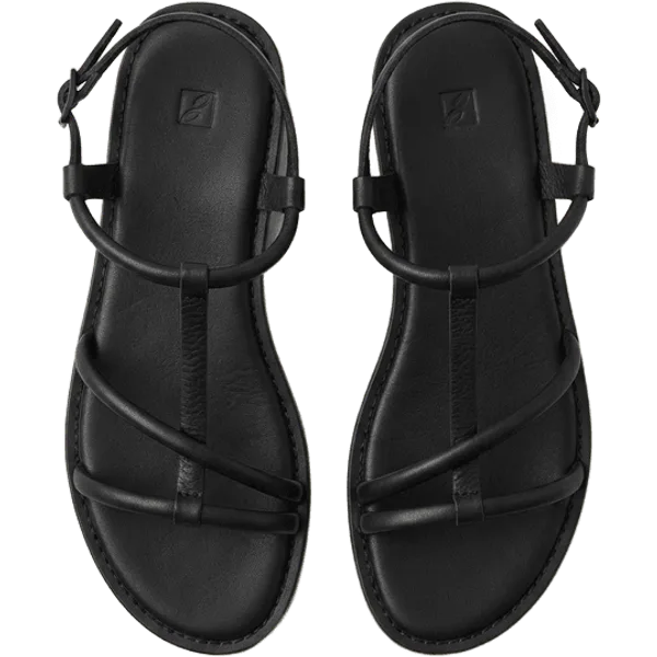 black sandals