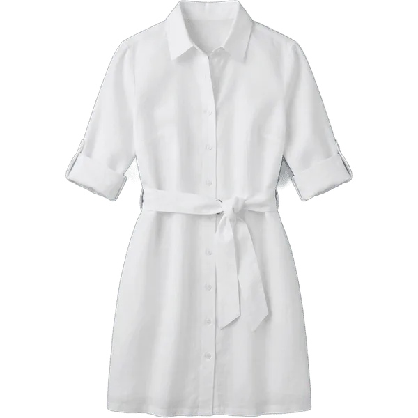 white shirt dress