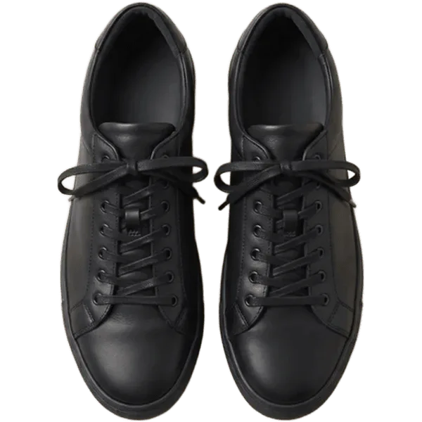 black sneakers