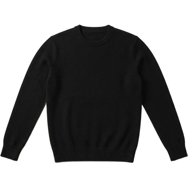 black sweater